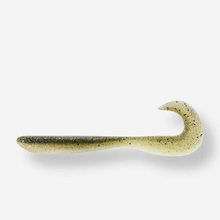 LEURRE SOUPLE VIRGULE GRUB AVEC ATTRACTANT WXM YUBARI GRB 130 ORANGE