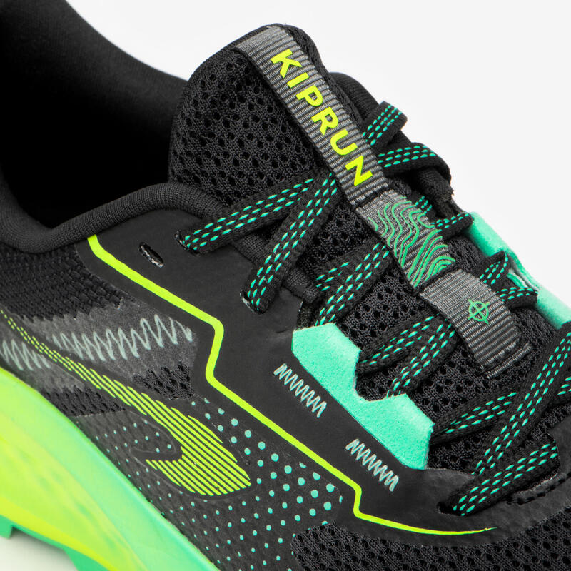 Trail- en veldloopschoenen voor kinderen K500 GRIP zwart