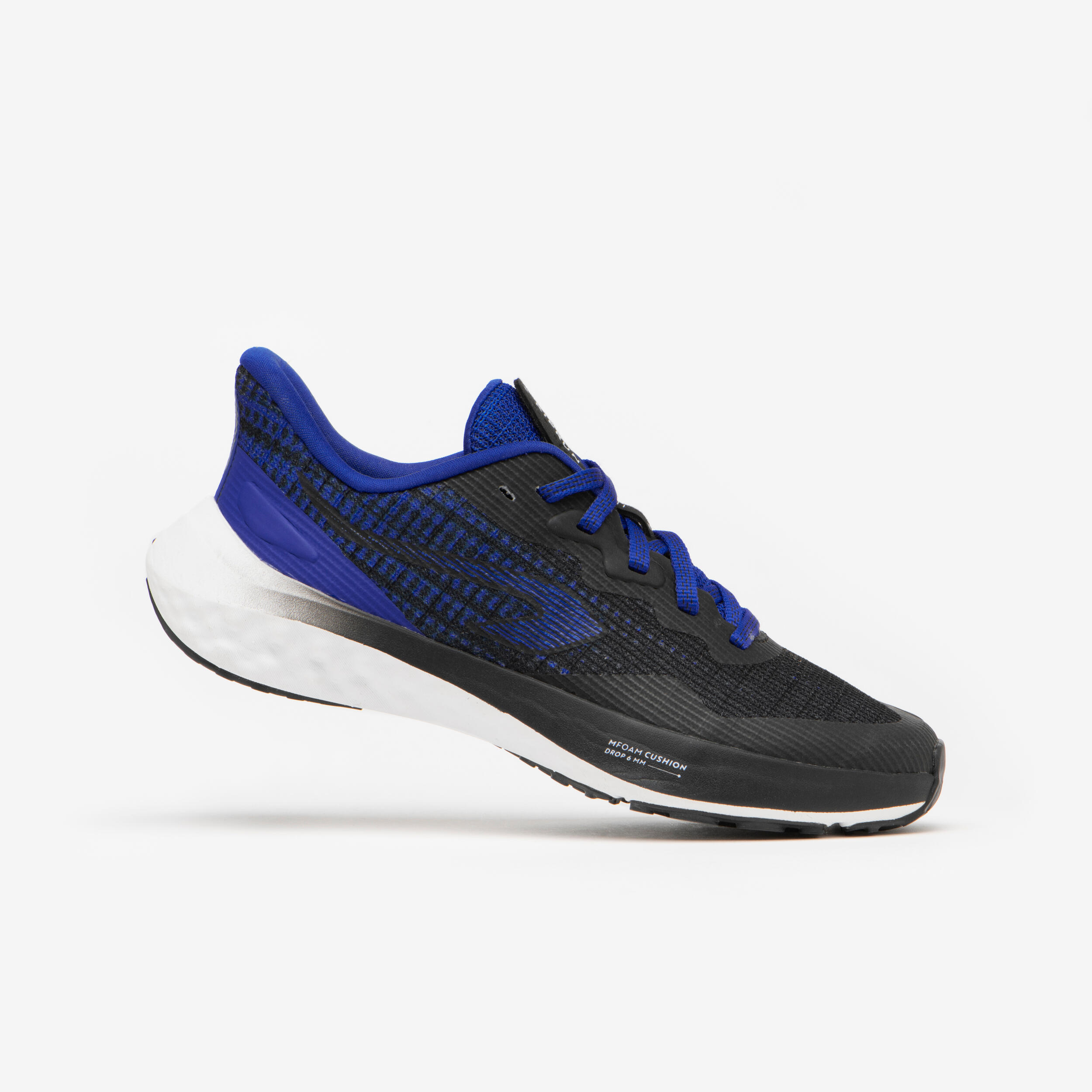 Children's running shoes - KIPRUN K500 FAST black and blue