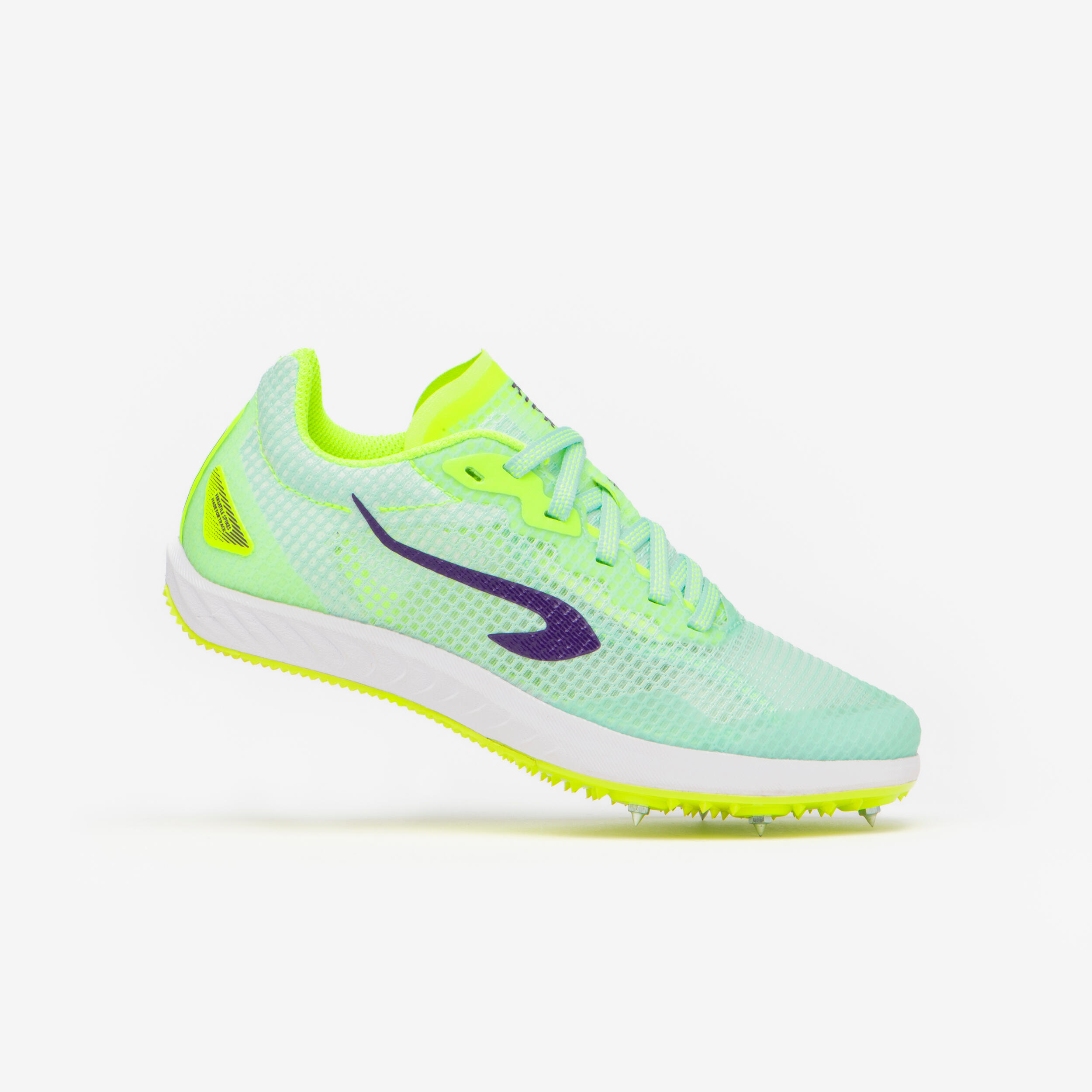 Kiprun - Chaussures À Pointes D'athlétisme Adultes Et Enfants, At Start V3 Vertes - Chaussures D'athlétisme - Running Trail Athletisme - Blanc-jaune-vert - 43 - Decathlon