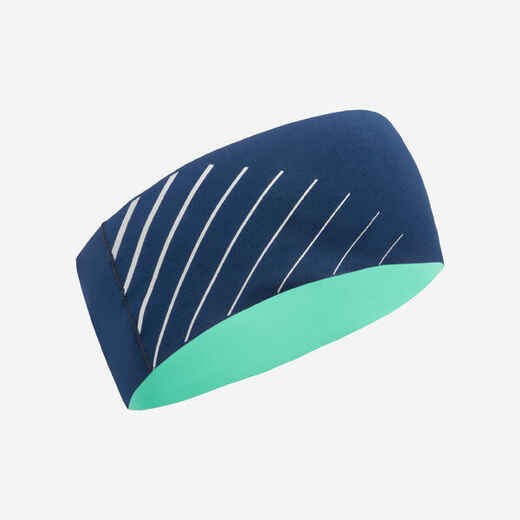 
      Dry+ Kids' Breathable and Reversible Running Headband - Navy Green
  