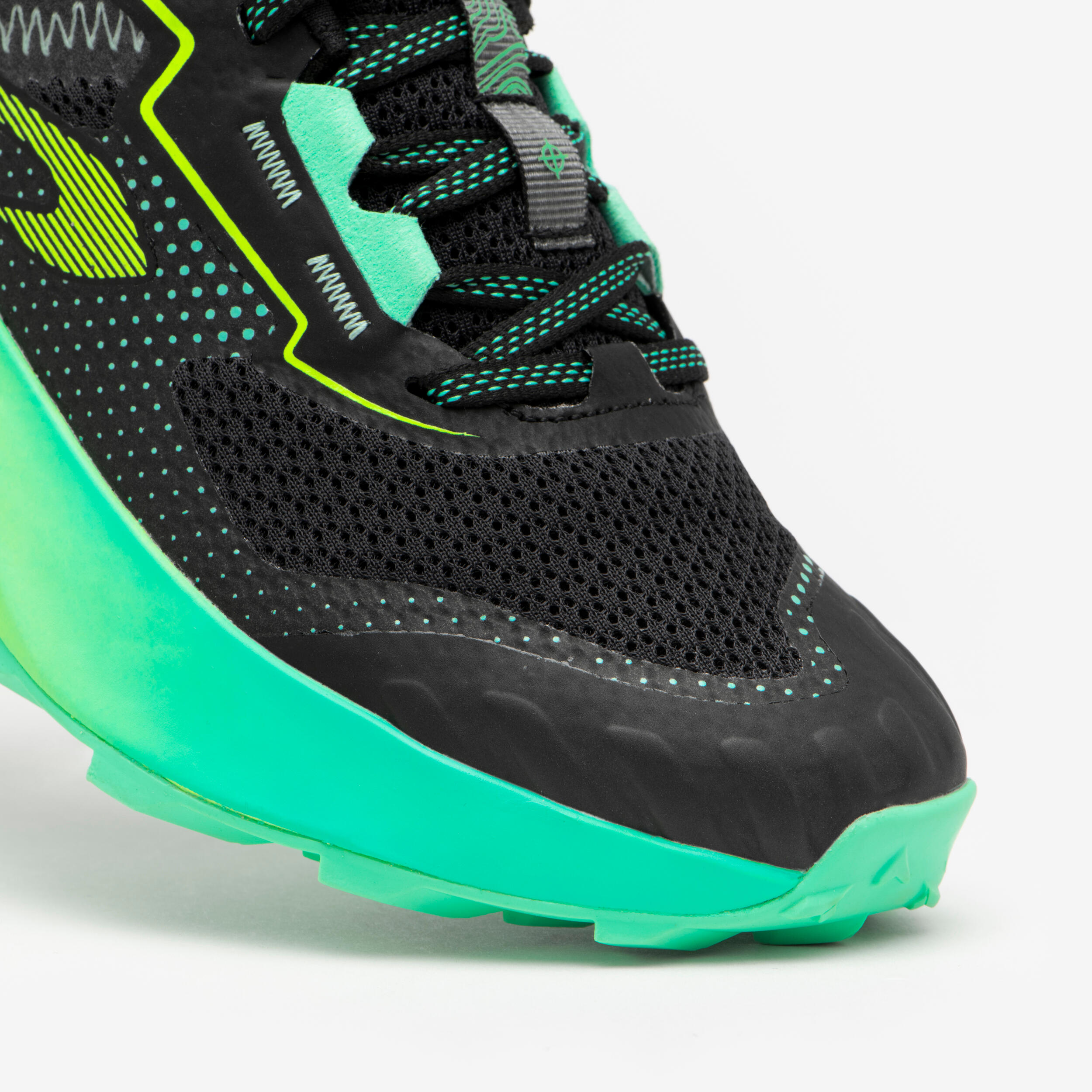Trail- en cross schoenen voor kinderen K500 GRIP zwart 5/9