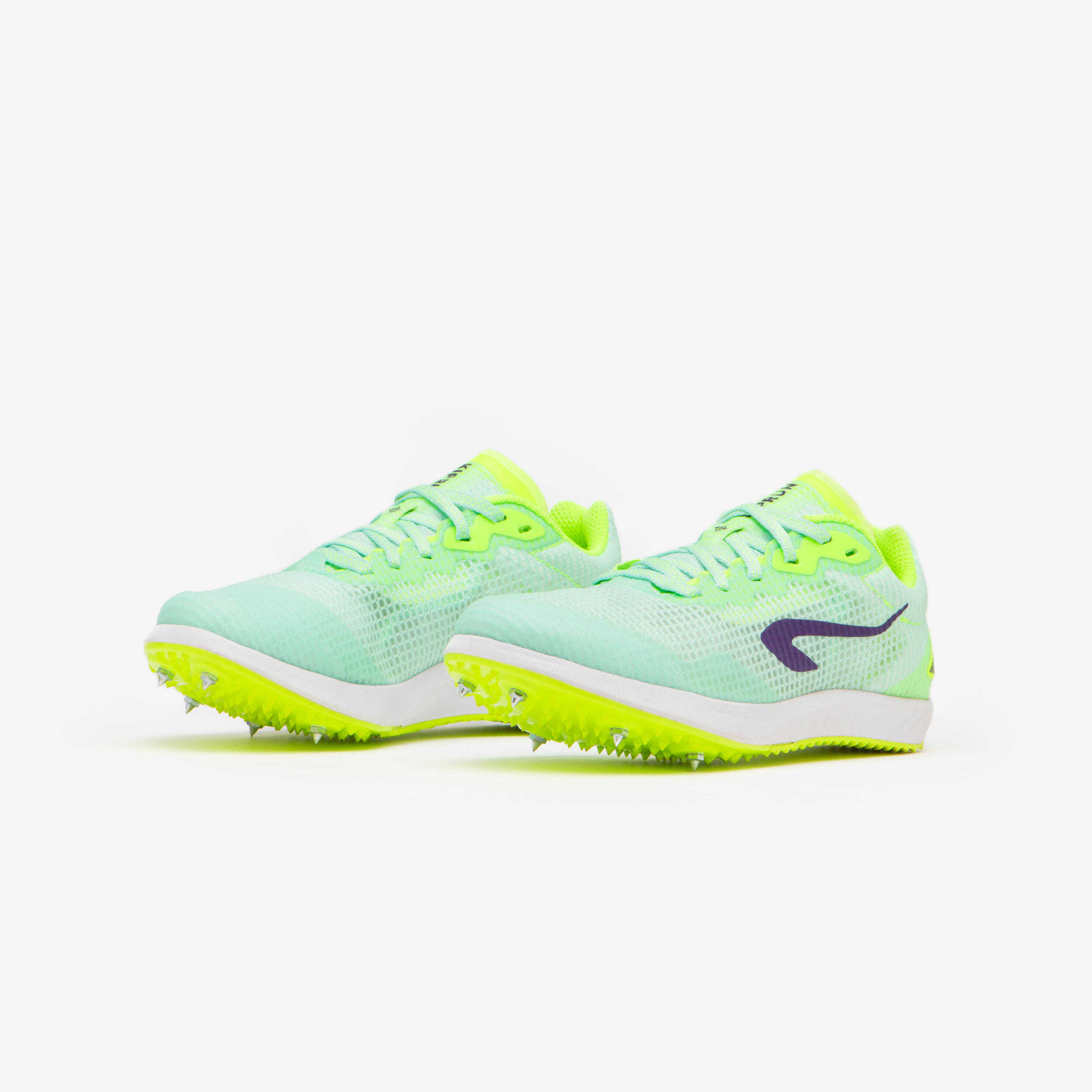 Kids and Adults AT START V3 Athletics Spikes Shoes - Green 3/8