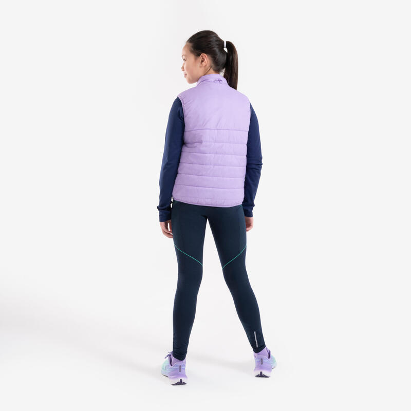 Veste Running Imperméable avec doudoune amovible Enfant, Jacket 3 en 1 violet