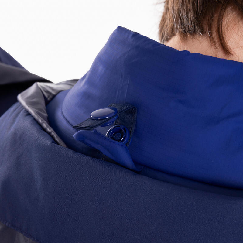 Laufjacke Kinder 3-in-1 wasserdicht herausnehmbare Innenjacke - blau 