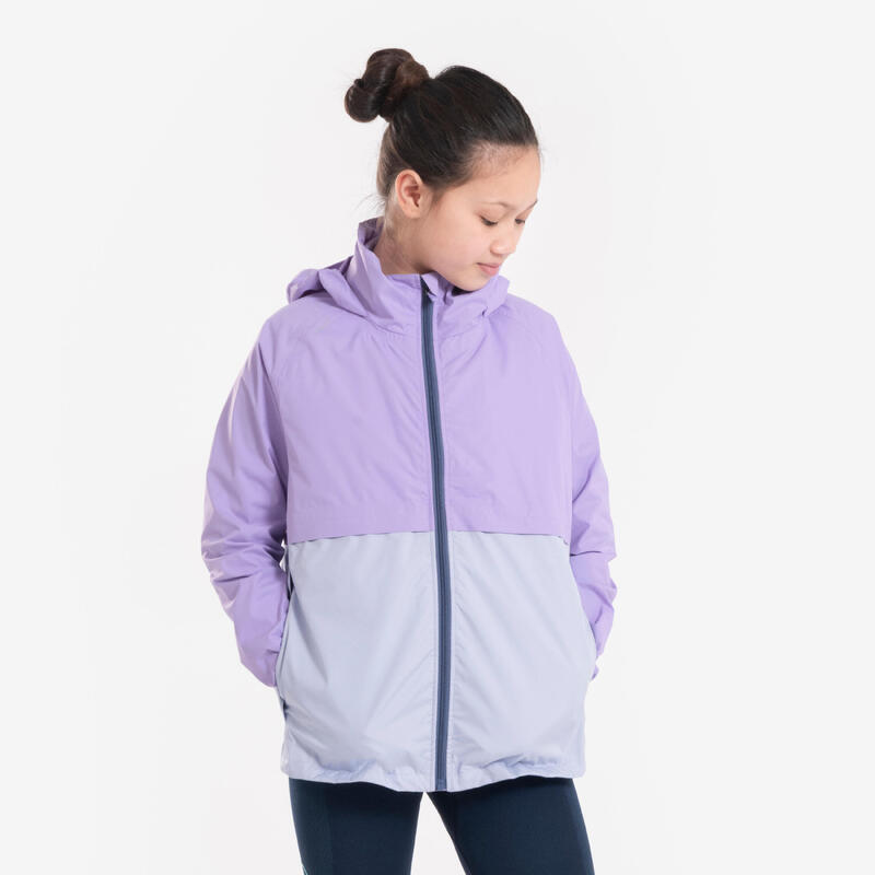 Veste Running Imperméable avec doudoune amovible Enfant, Jacket 3 en 1 violet