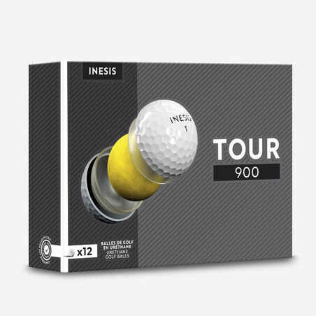 Bele žogice za golf INESIS TOUR 900 (12 kosov)