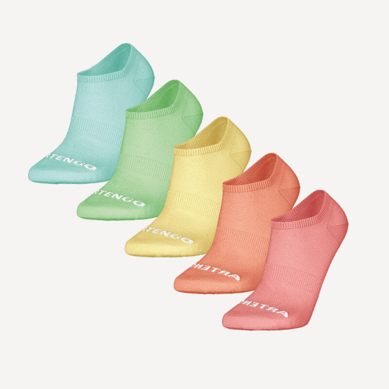 CHAUSSETTES DE SPORT BASSES ARTENGO RS 160 UNI COULEURS LOT DE 5