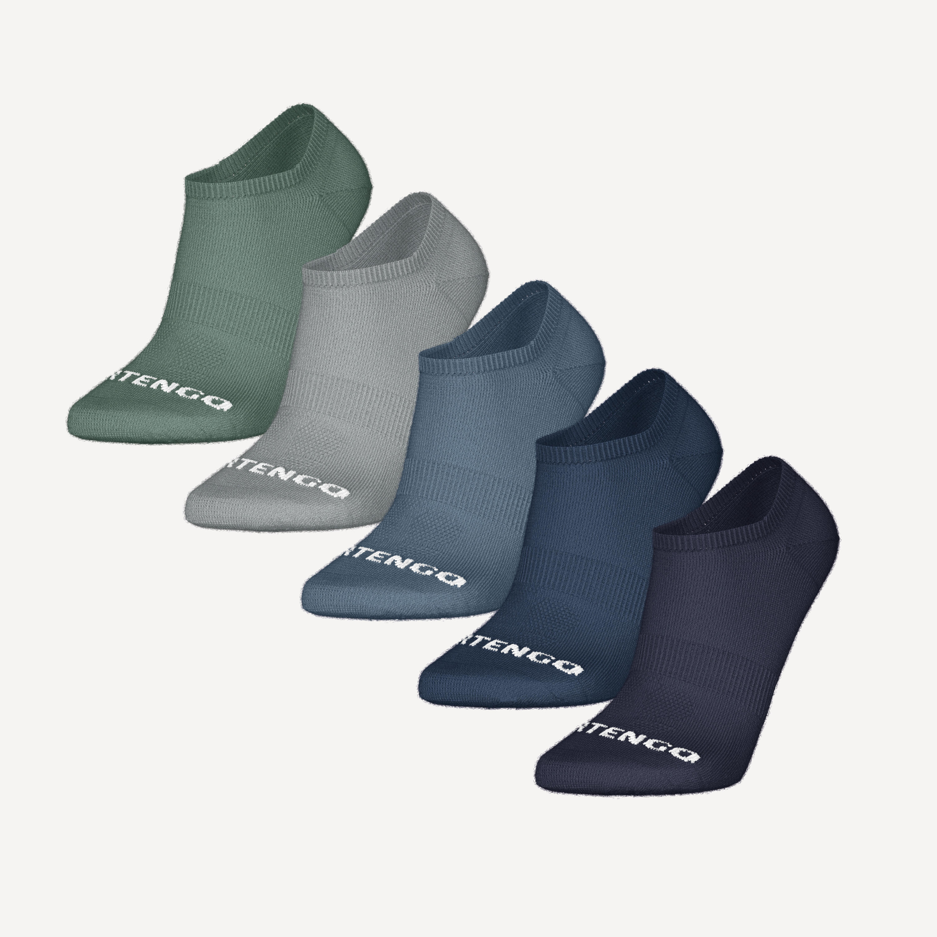 CHAUSSETTES DE SPORT BASSES ARTENGO RS 160 COULEURS LOT DE 5 11/11
