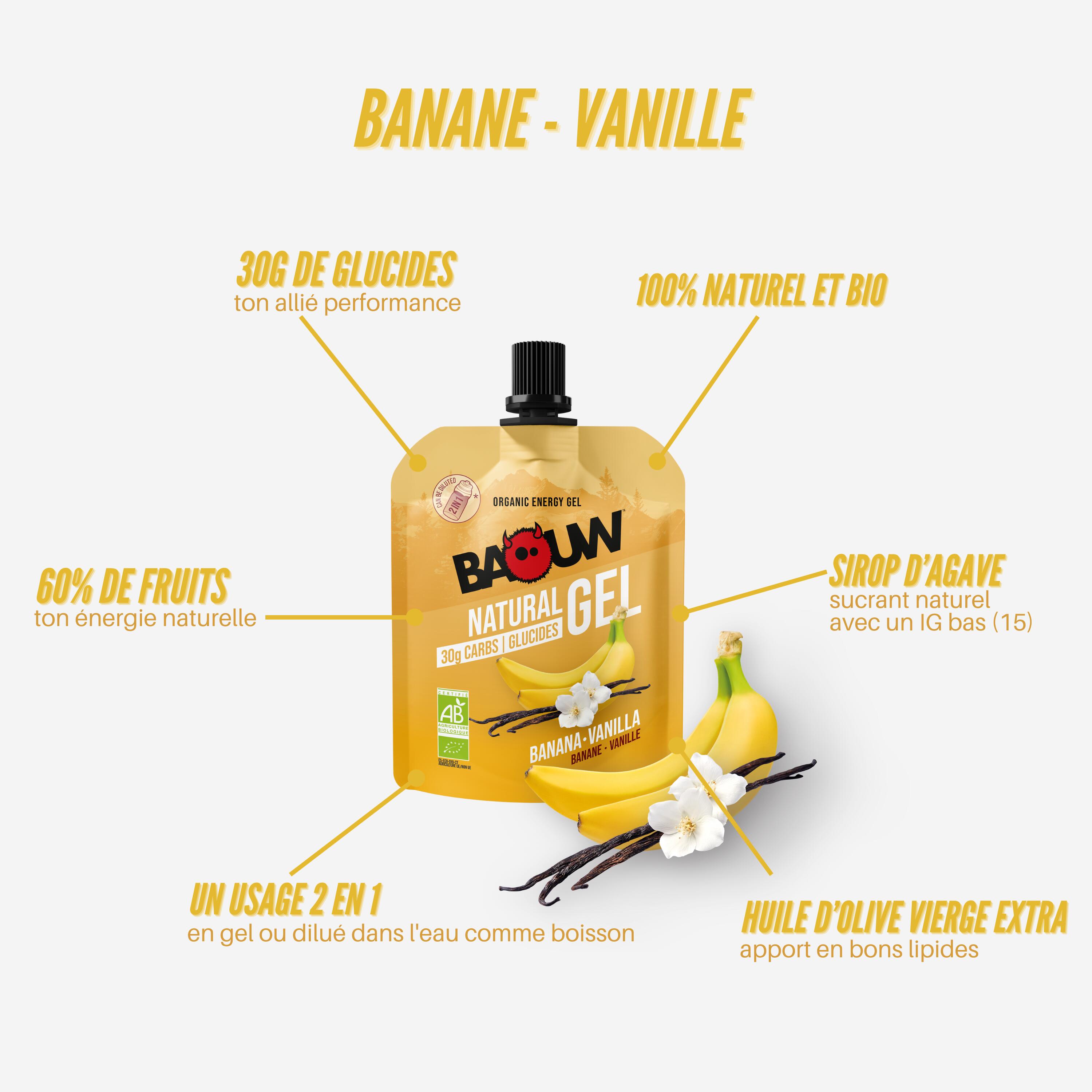 Gel énergétique BIO banane vanille - 85g 3/3