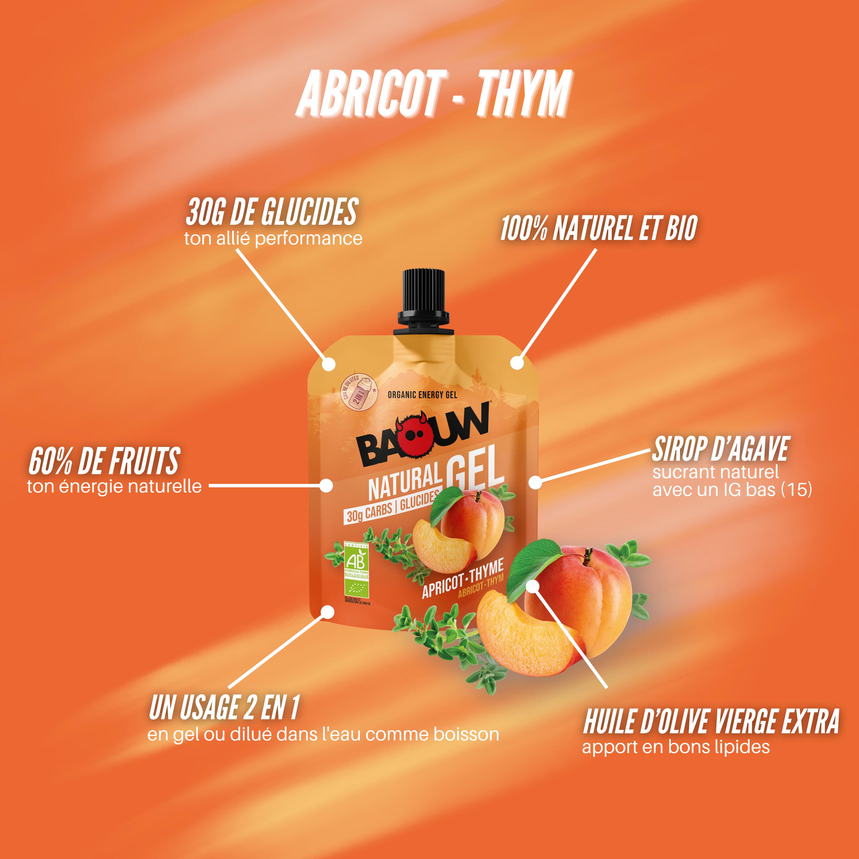 Gel énergétique BIO abricot thym - 85g 3/3
