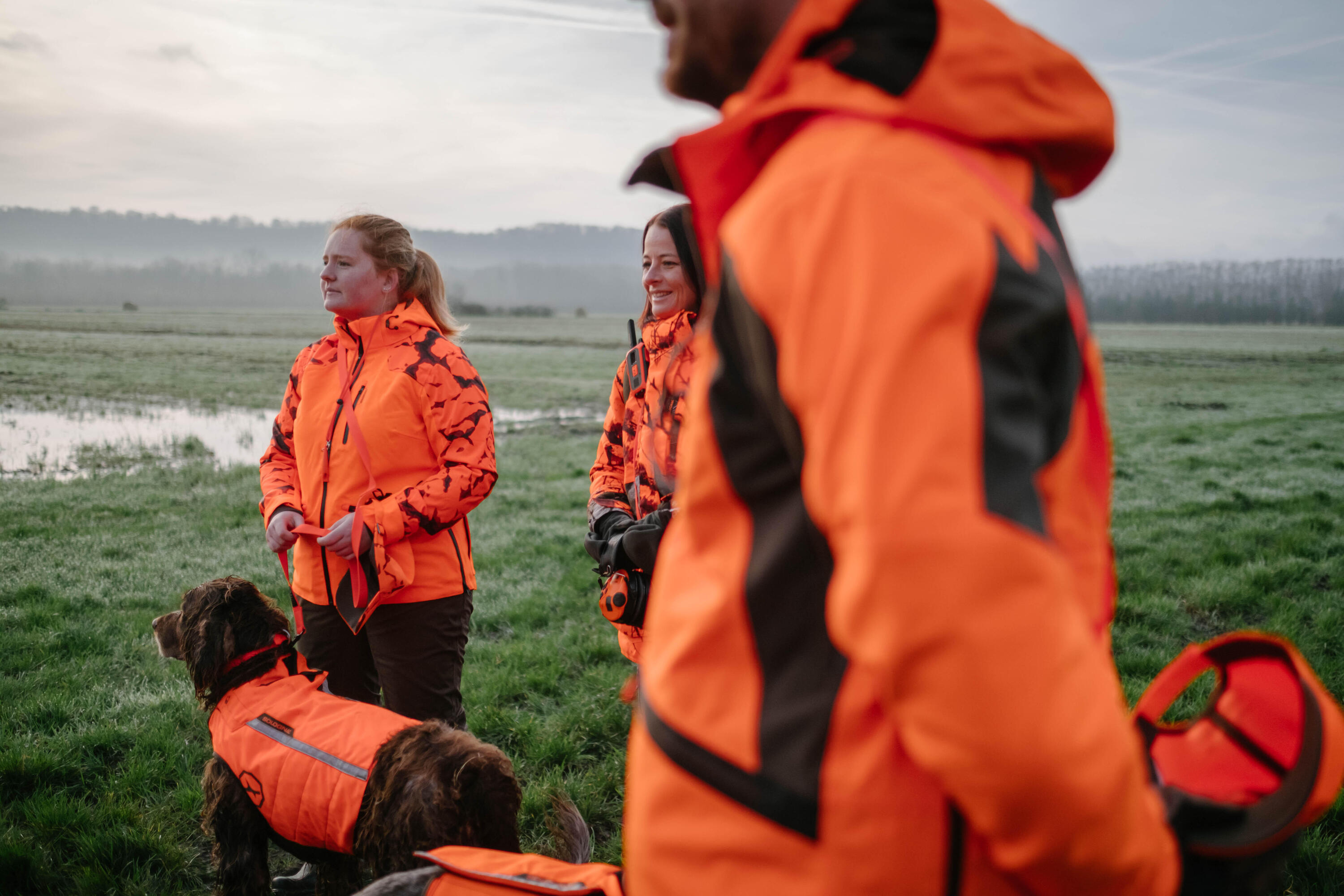 Regenjacke Damen Supertrack 500 orange 18/18