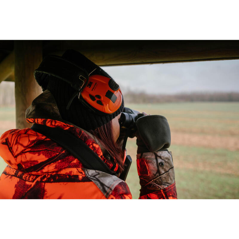 Geacă fluo 500 călduroasă, impermeabilă, silențioasă Camuflaj Damă