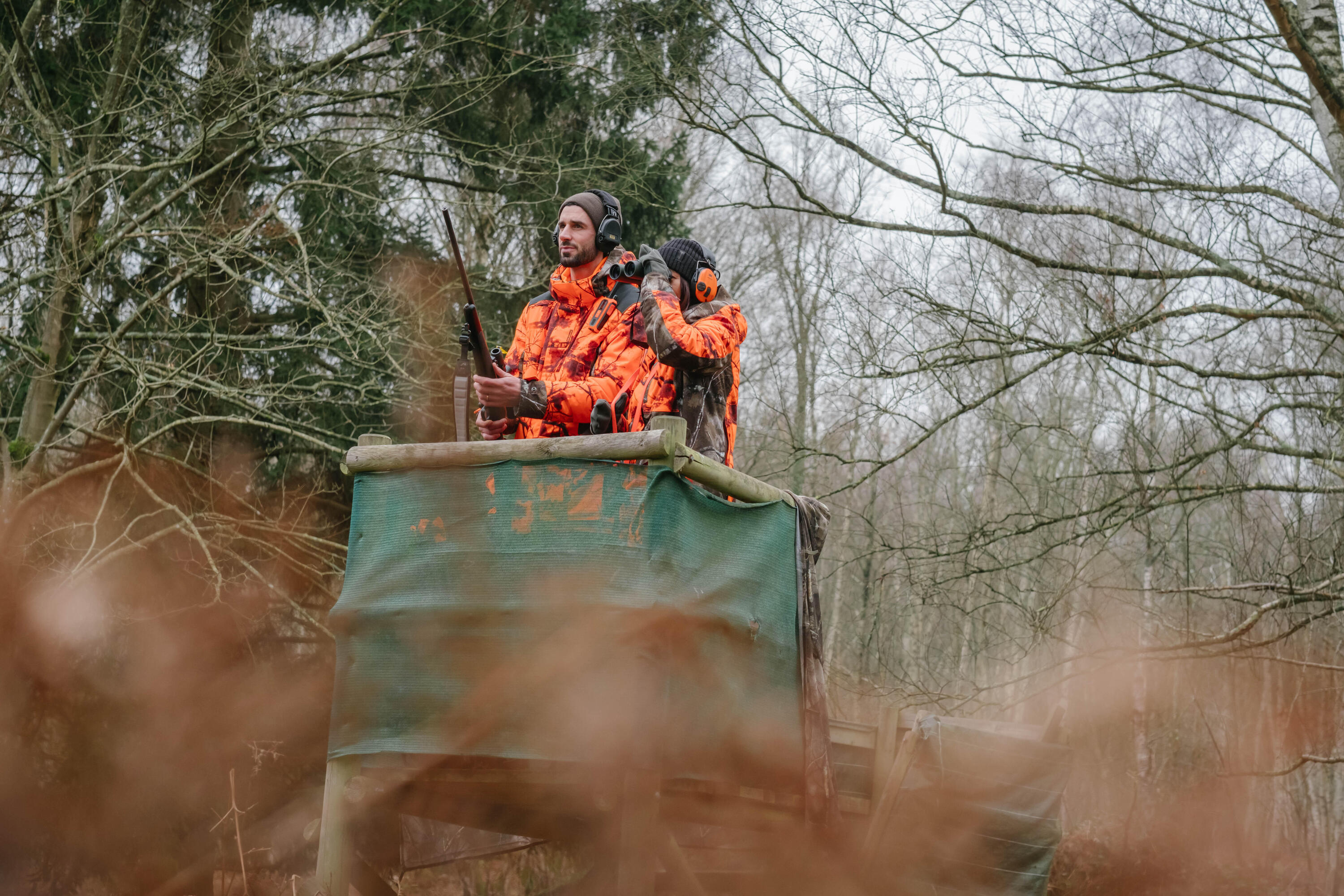 Jumelles chasse kaki étanches 900 10x42 17/18