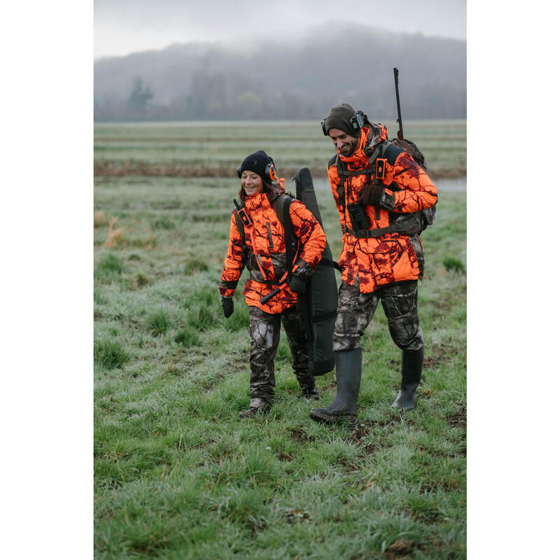 Warme waterdichte geluidloze camouflagebroek voor de jacht dames 500 Treemetic