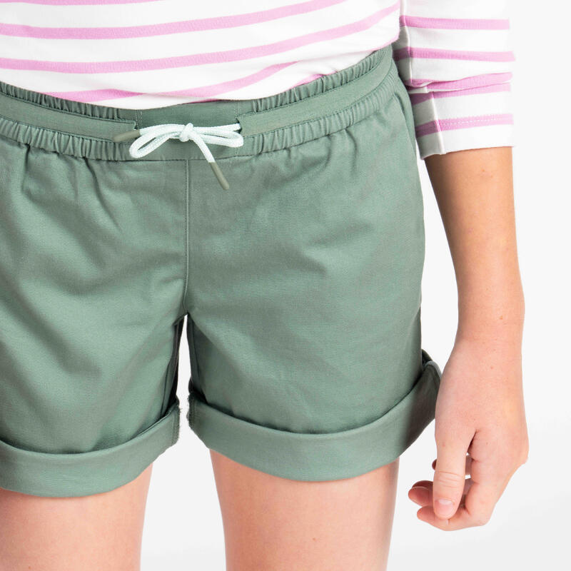 Short de voile SAILING 100 Enfant Fille Kaki