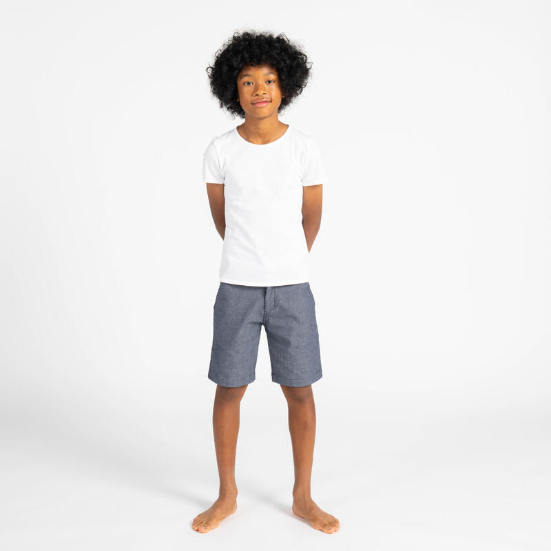 Bermuda short de voile SAILING 100 enfant garçon Gris bleu