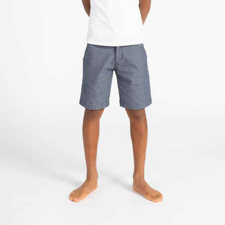 Kratke hlače za dječake Sailing 100 sivo-plave