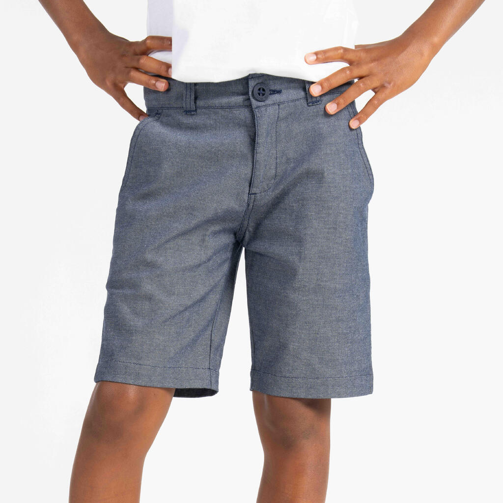 Boys' Sailing Shorts SAILING 100 Grey Blue