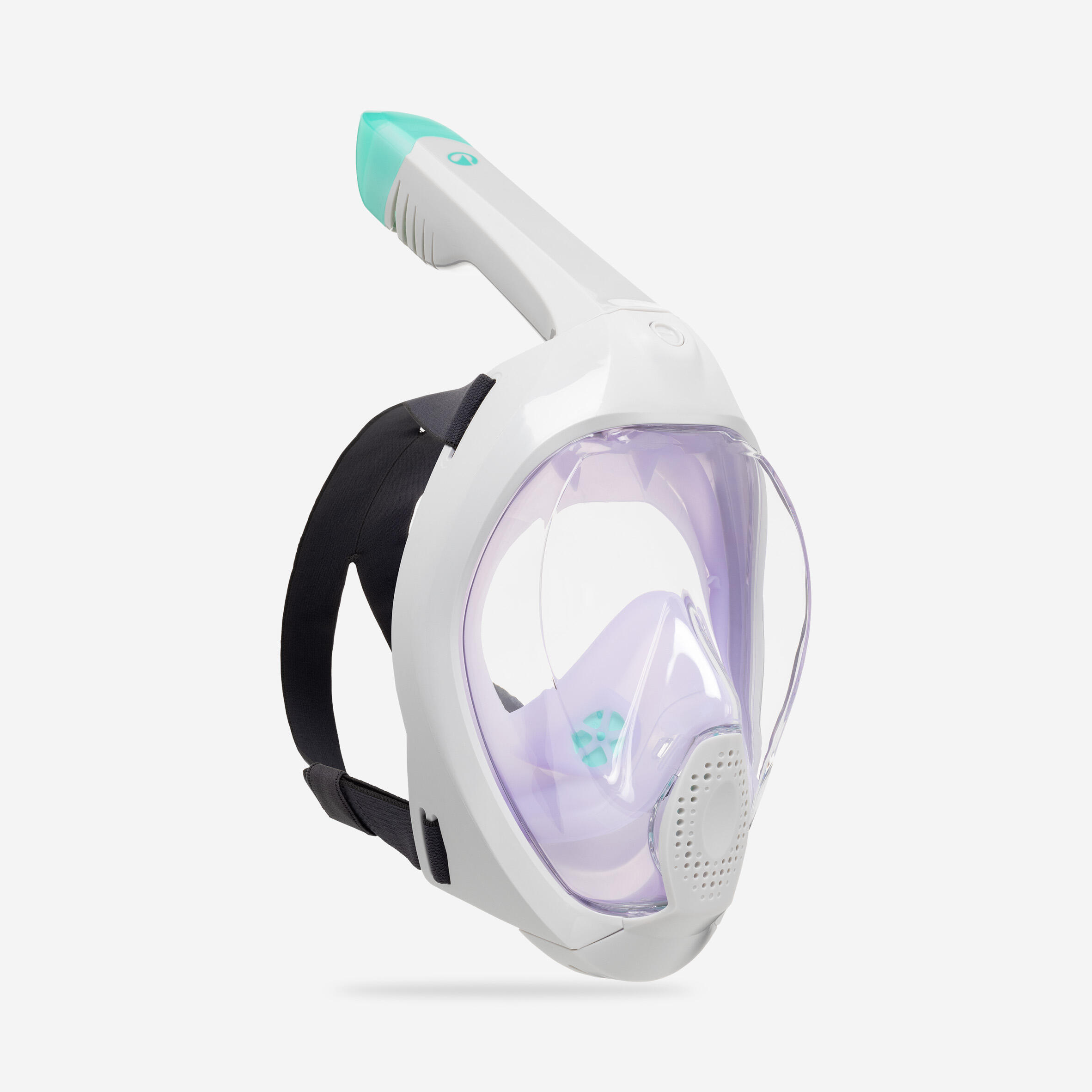 Surface snorkelling mask Easybreath + with acoustic valve > age 10 - purple
