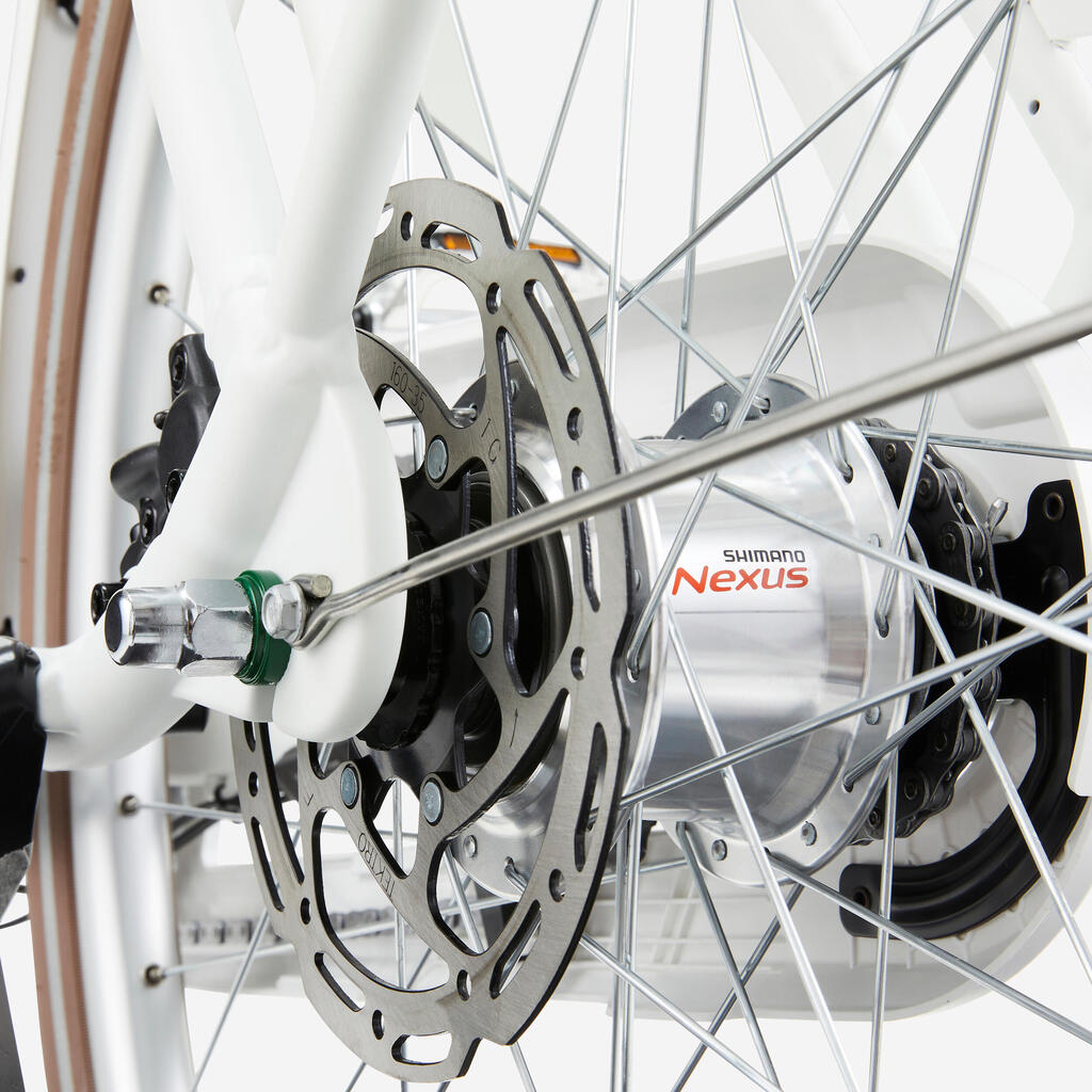 Mestský elektrický bicykel Elops 920 E Connect tmavozelený