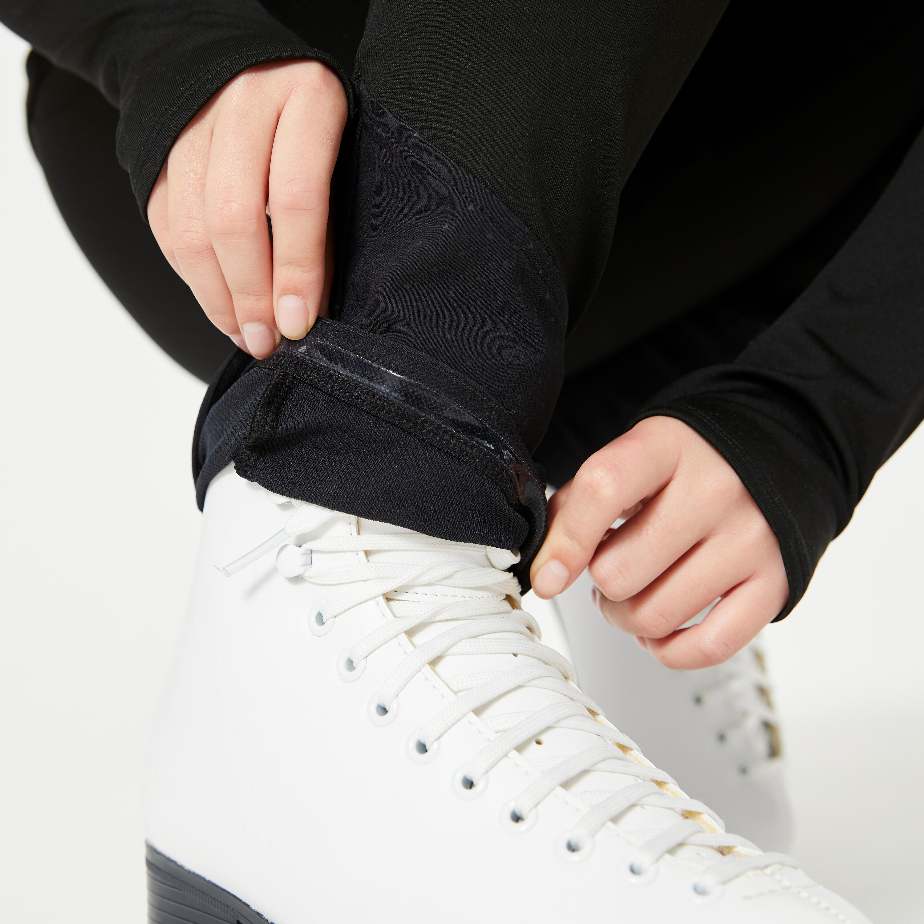 Kids' Figure Skating Training Leggings Black AXELYS Decathlon