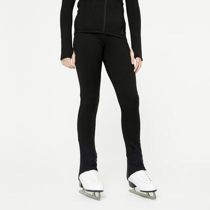 Eiskunstlauf-Leggings Kinder Training - schwarz