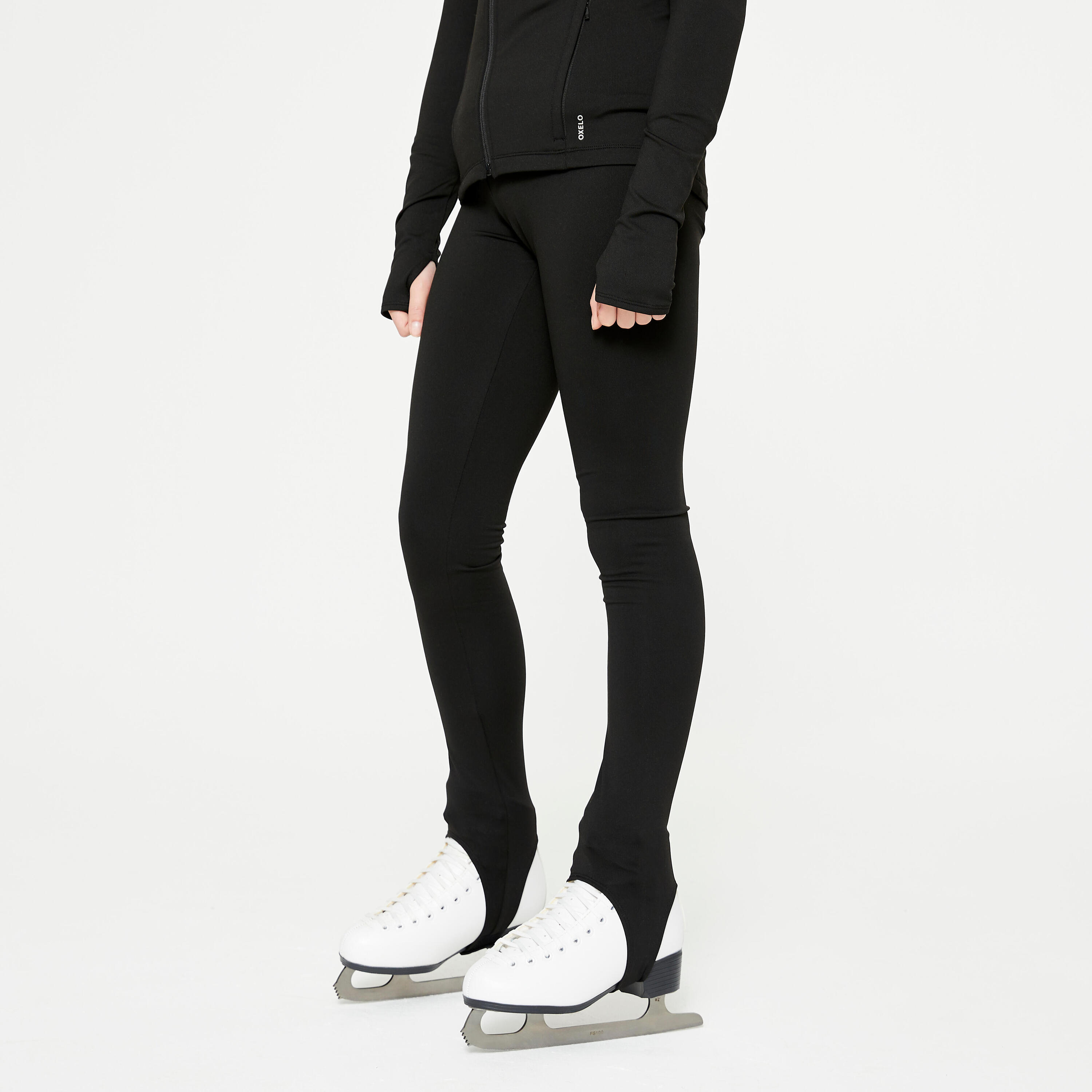 AXELYS Leggings bambini pattinaggio artistico allenamento neri