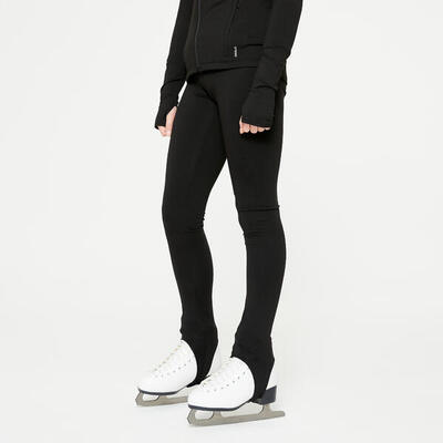 Eiskunstlauf-Leggings Kinder Training - schwarz