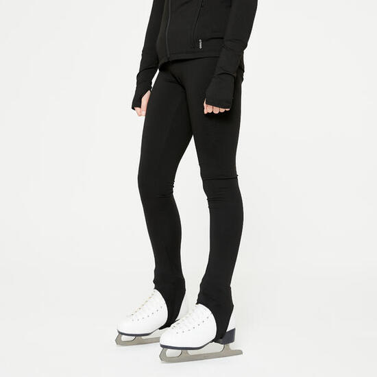 Eiskunstlauf-Leggings Kinder Training - schwarz