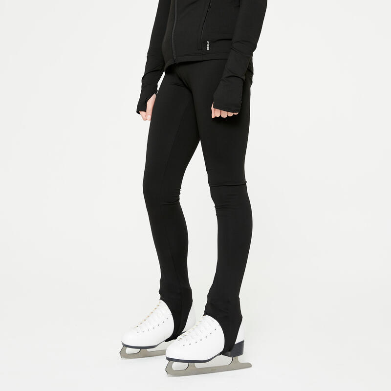 Eiskunstlauf-Leggings Kinder Training - schwarz 