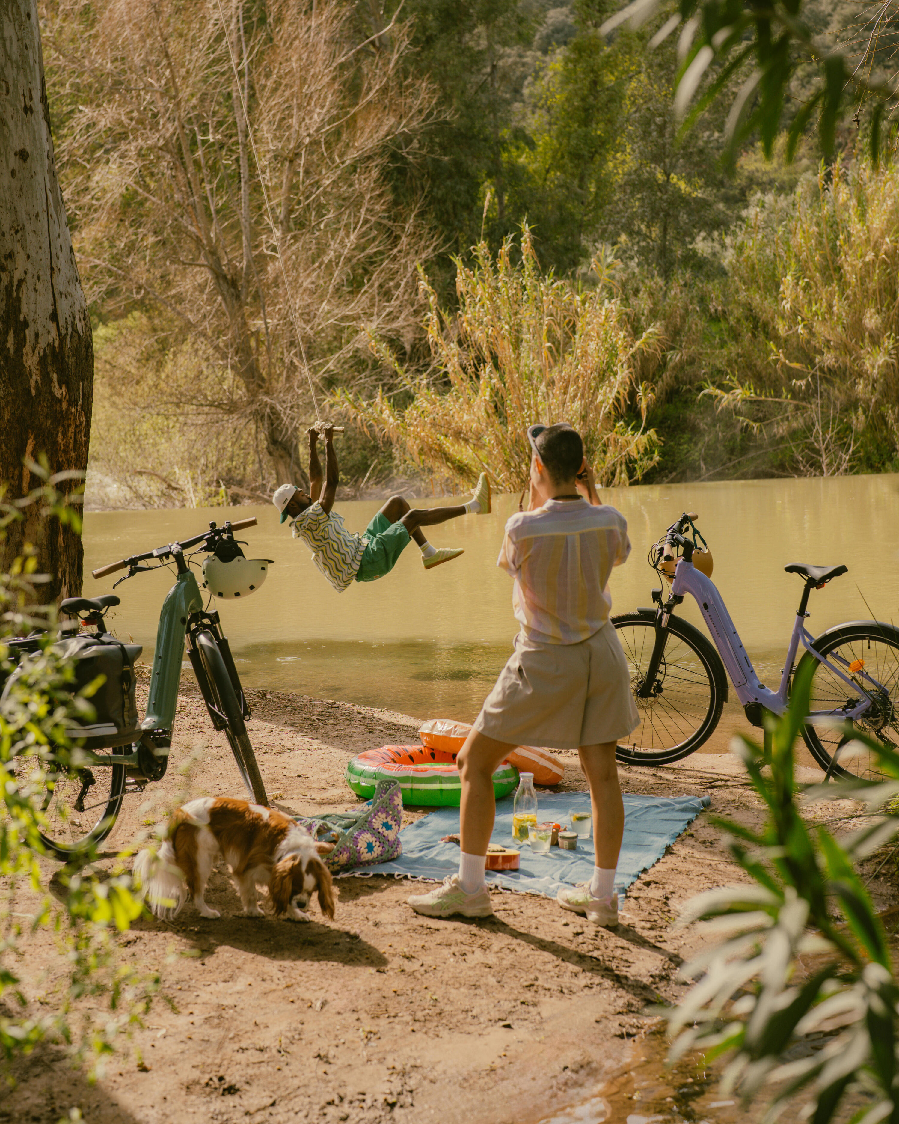 Vélo tout chemin électrique à moteur central et cadre bas, E-ACTV 500 vert 11/15