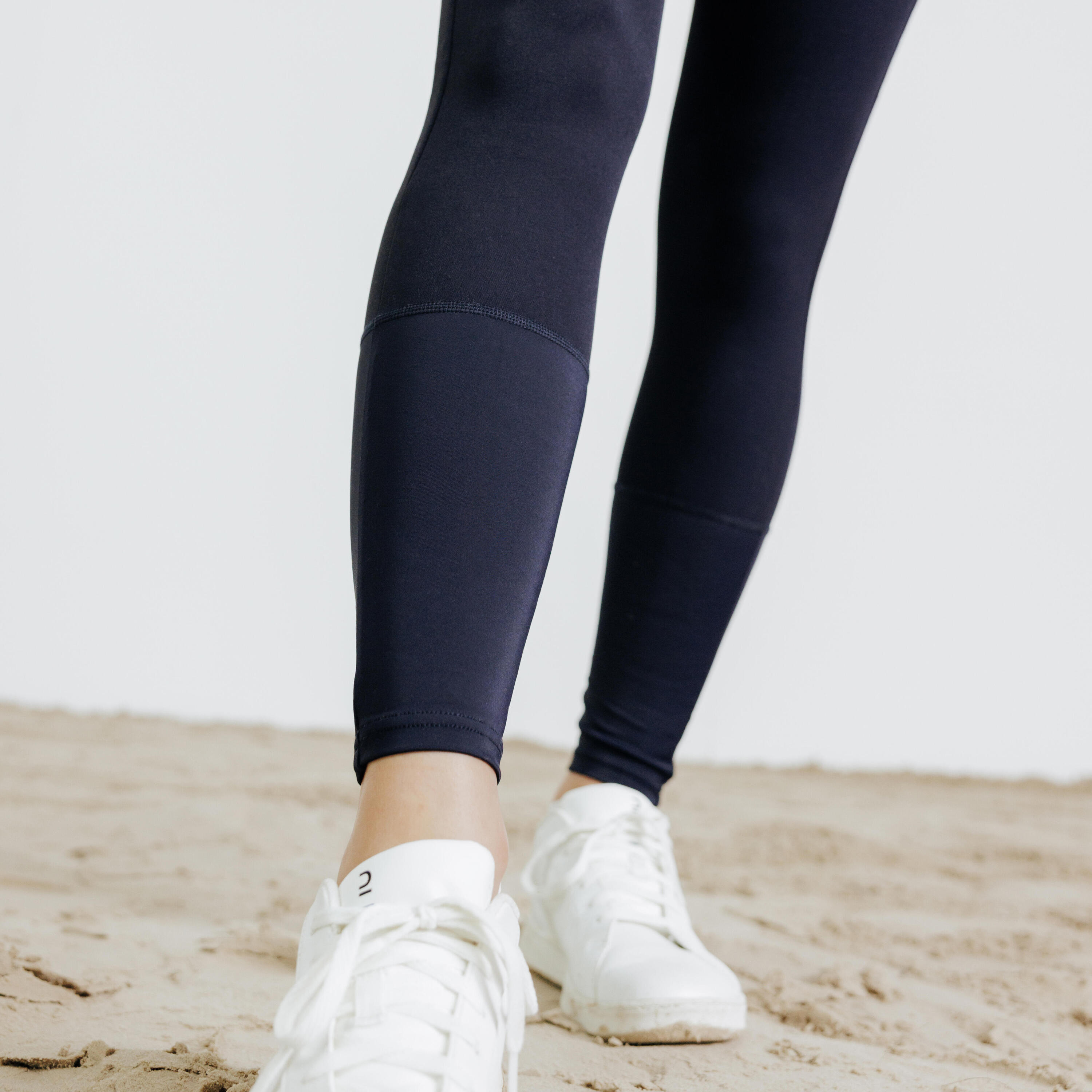 Rijbroek voor dames Be You 500 marineblauw komeetblauw 6/8