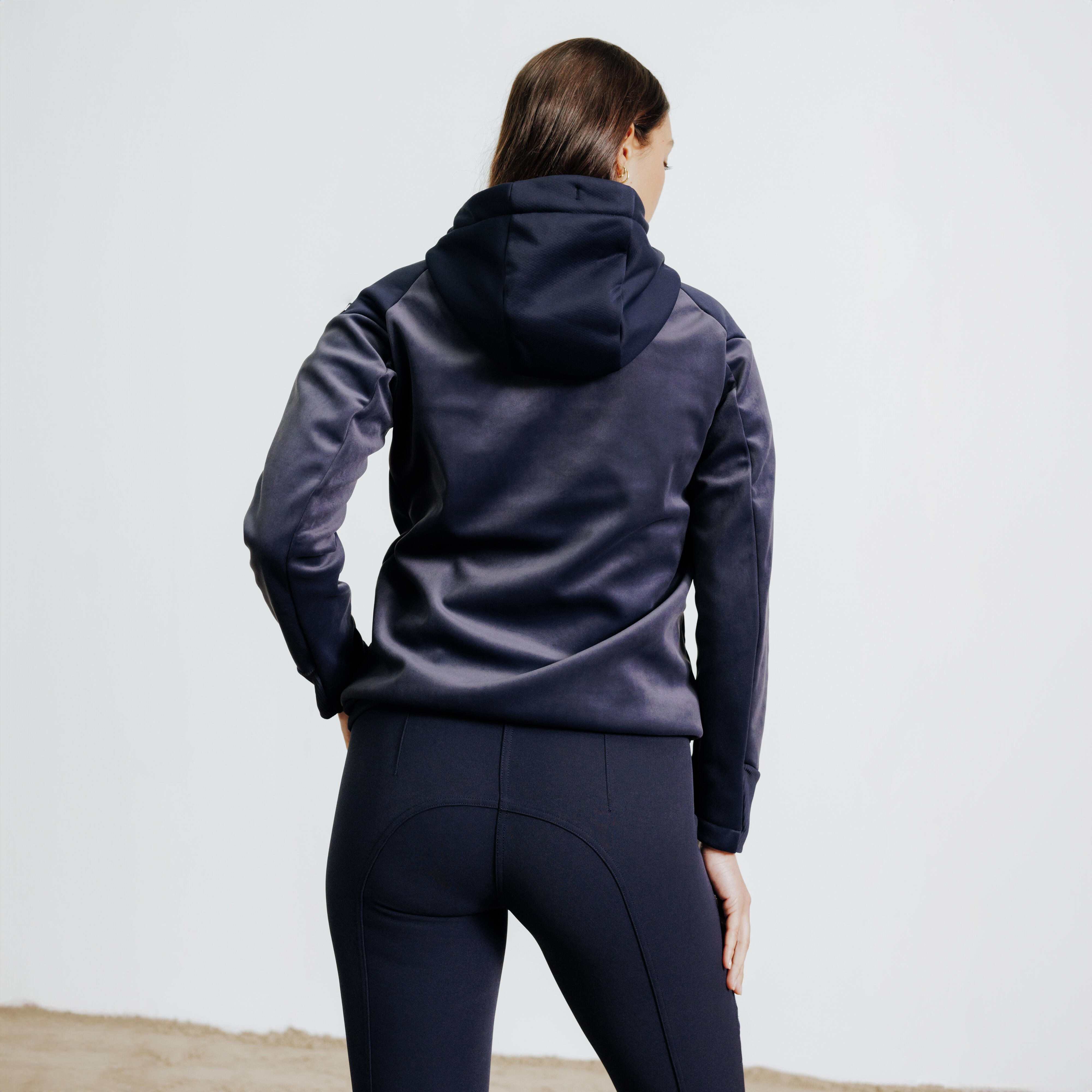 Chandail d’équitation chaud femme – 900 bleu - FOUGANZA