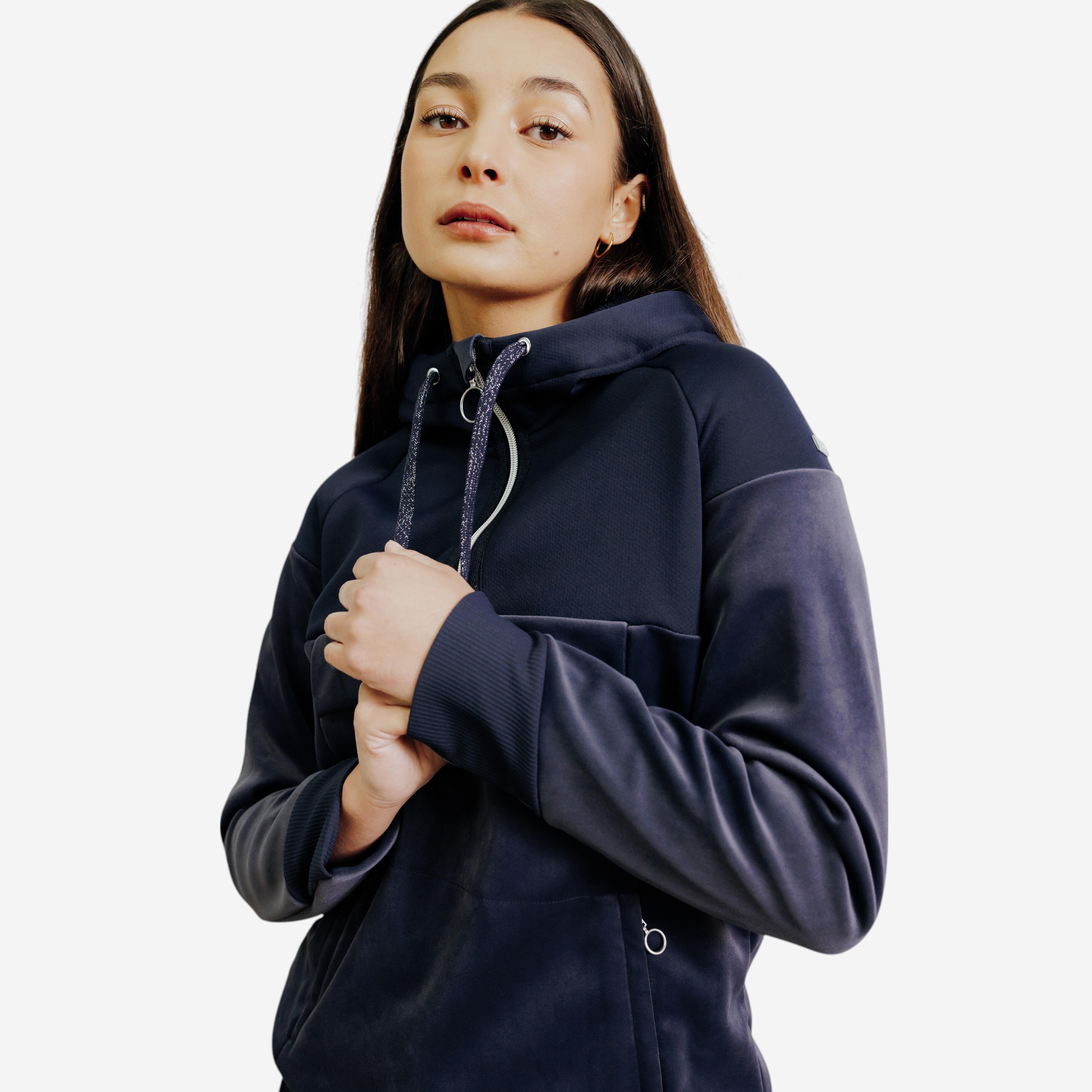 Chandail d’équitation chaud femme – 900 bleu - FOUGANZA
