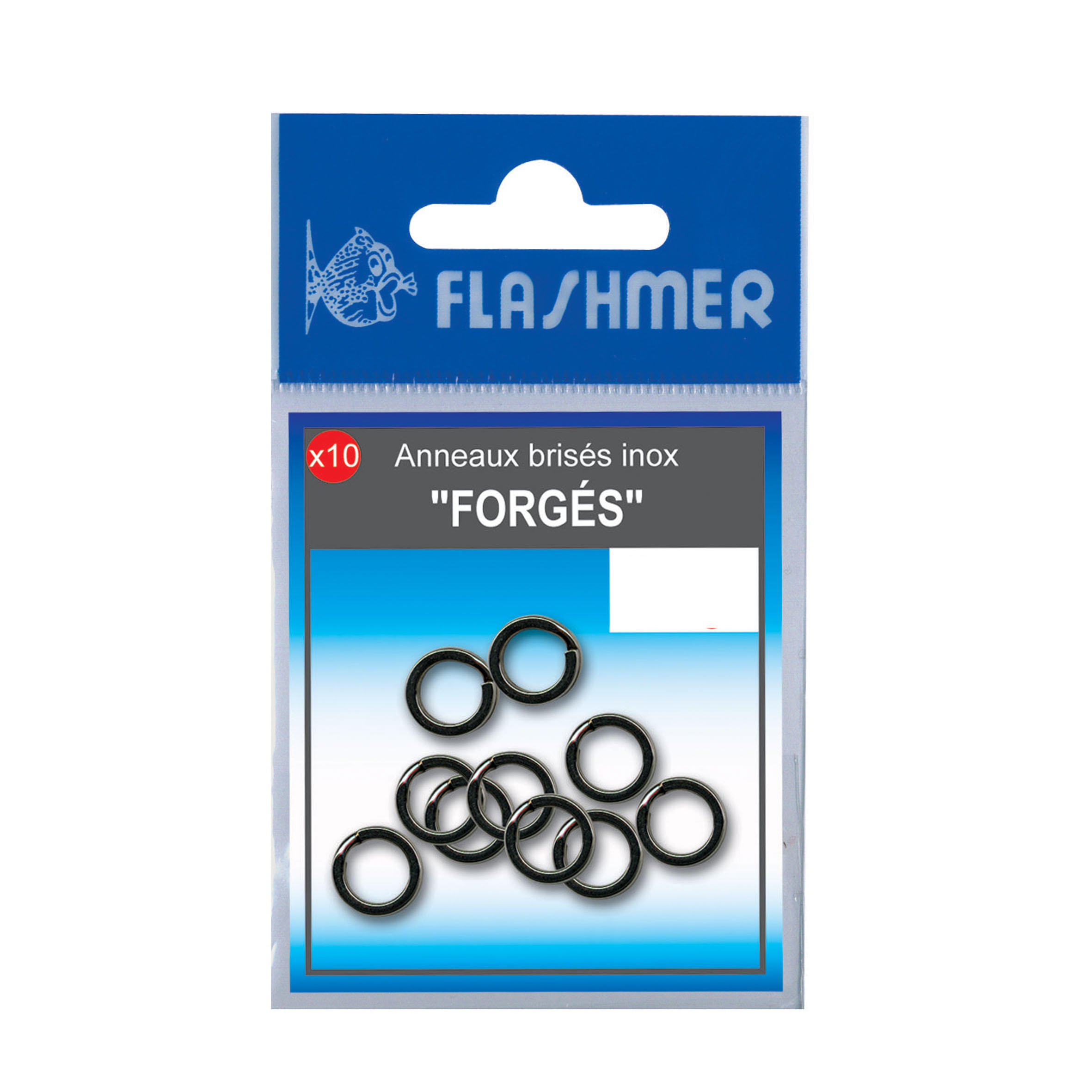 FLASHMER Forged stainless steel 12mm sea fishing solid rings