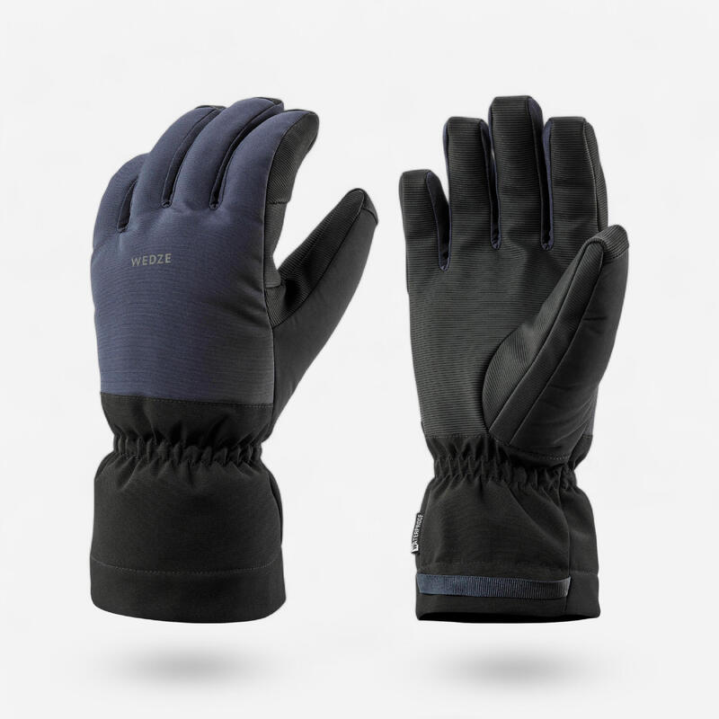Luvas de ski quentes adulto, 500 azul marinho