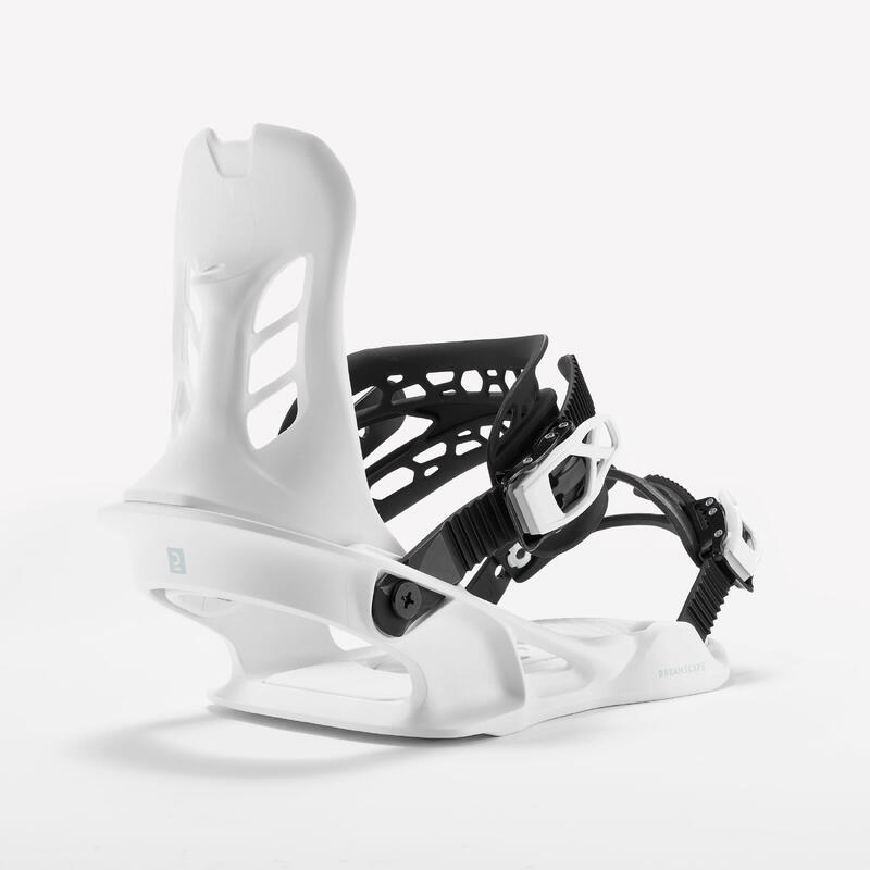 Snowboardbindingen SNB 100 voor piste/off-piste wit