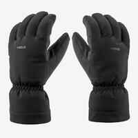 Adult Warm Ski Gloves 500 - Black