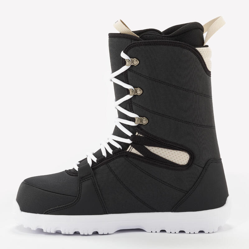 Boots de snowboard flexibili și confortabili SNB 100 Negru Bărbați