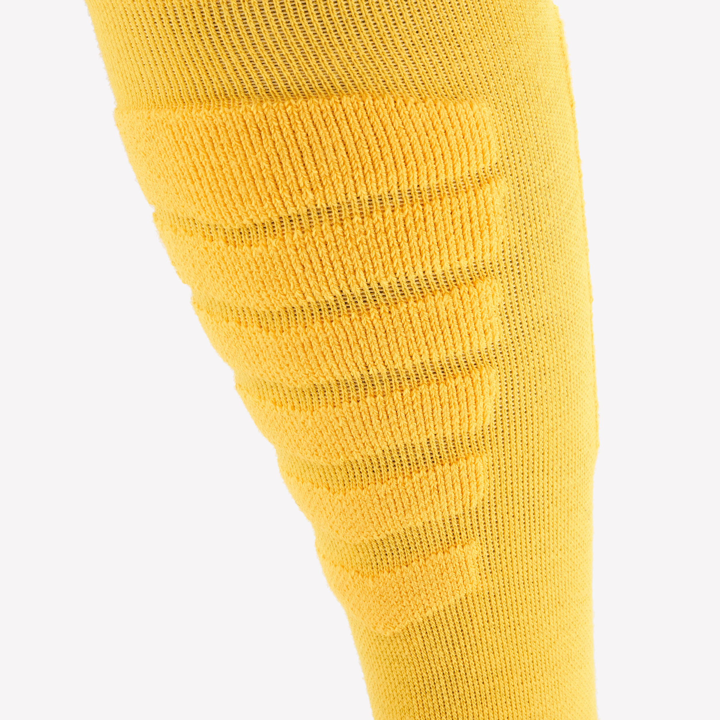 Chaussettes thermiques ski et snowboard adulte, 100 PLUS jaune et gris 7/9