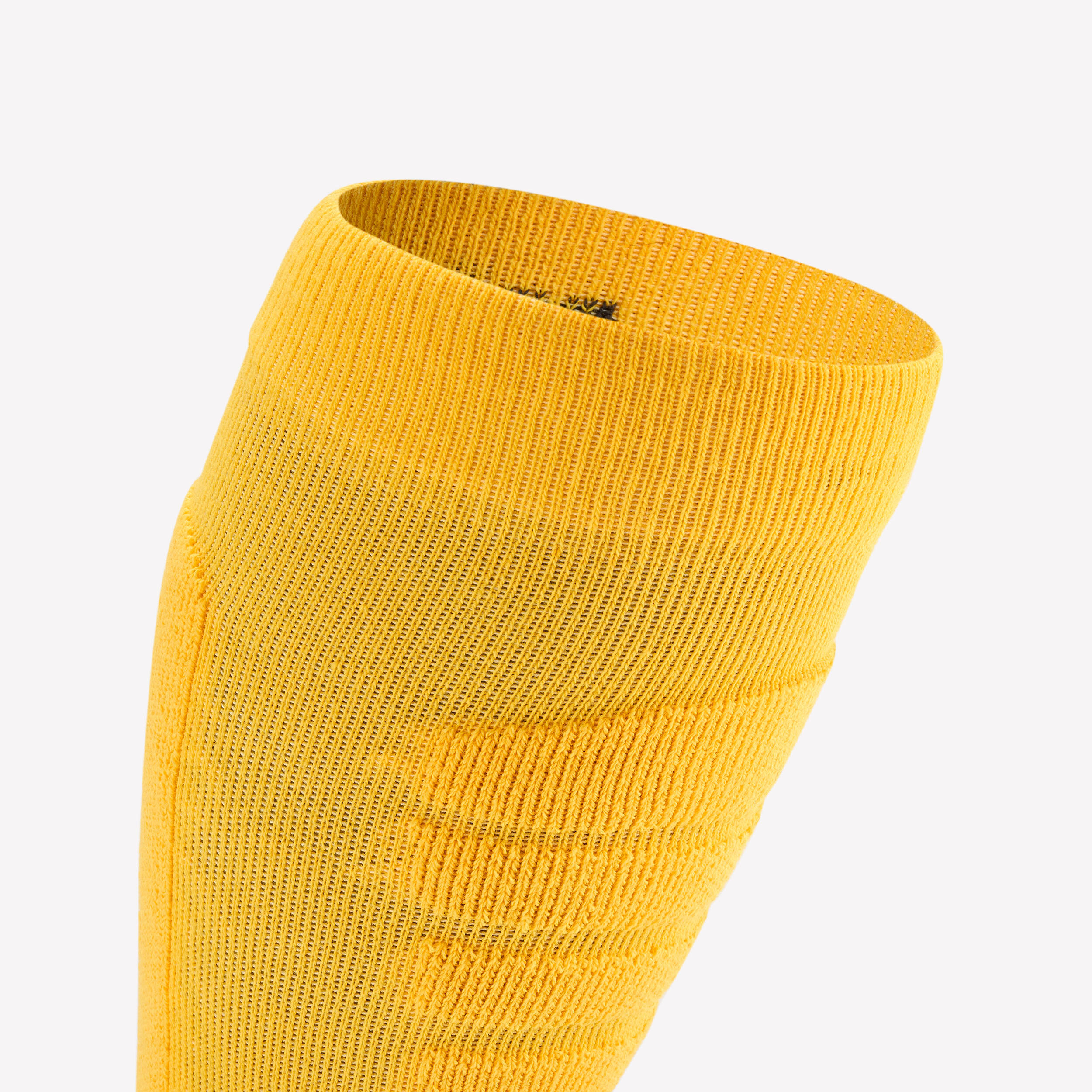 Chaussettes thermiques ski et snowboard adulte, 100 PLUS jaune et gris 5/9