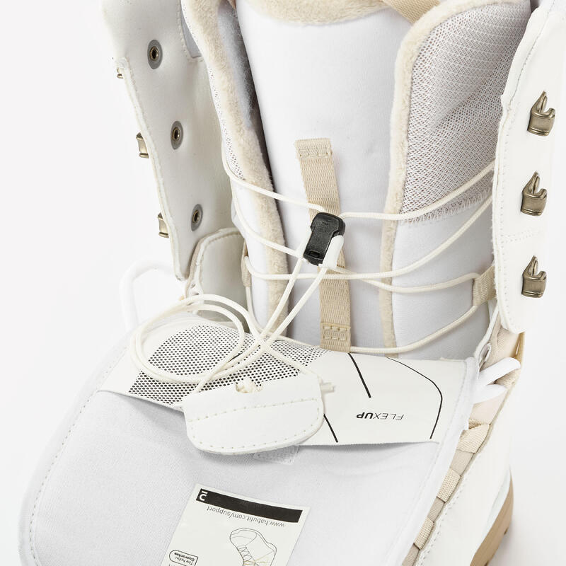 Boots Snowboard SNB 500 Alb Damă/Bărbați