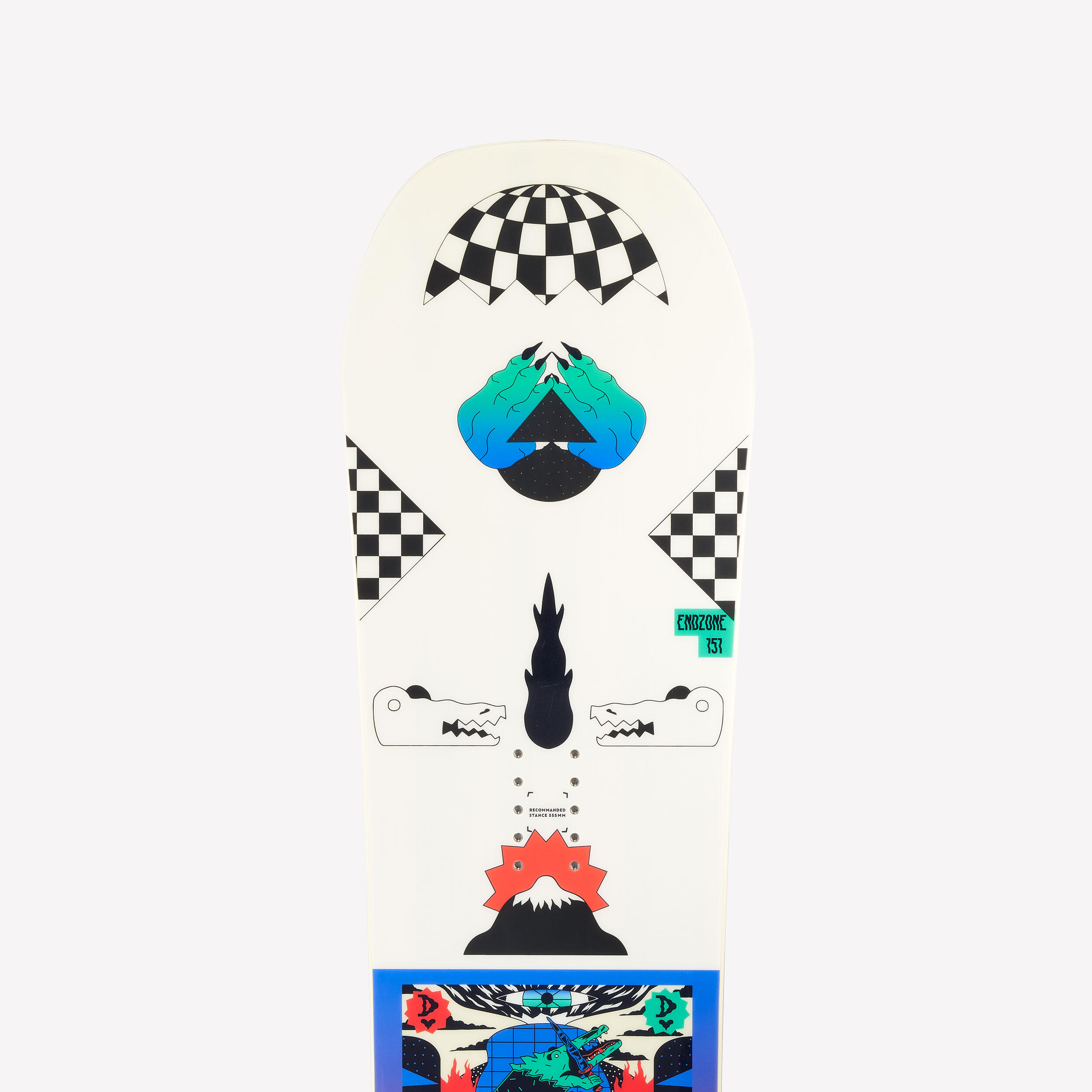 Men's Freestyle & All-Mountain Snowboard - Endzone 500 - DREAMSCAPE