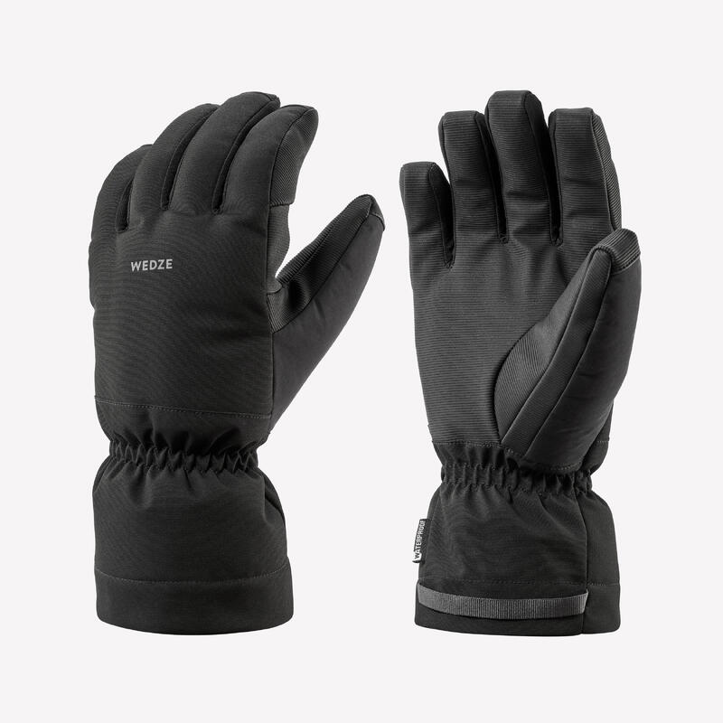 Gants de ski chauds adulte, 500 noir