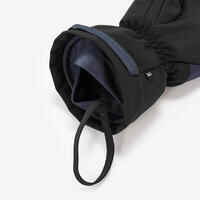 Adult Warm Ski Gloves 500 - Navy Blue