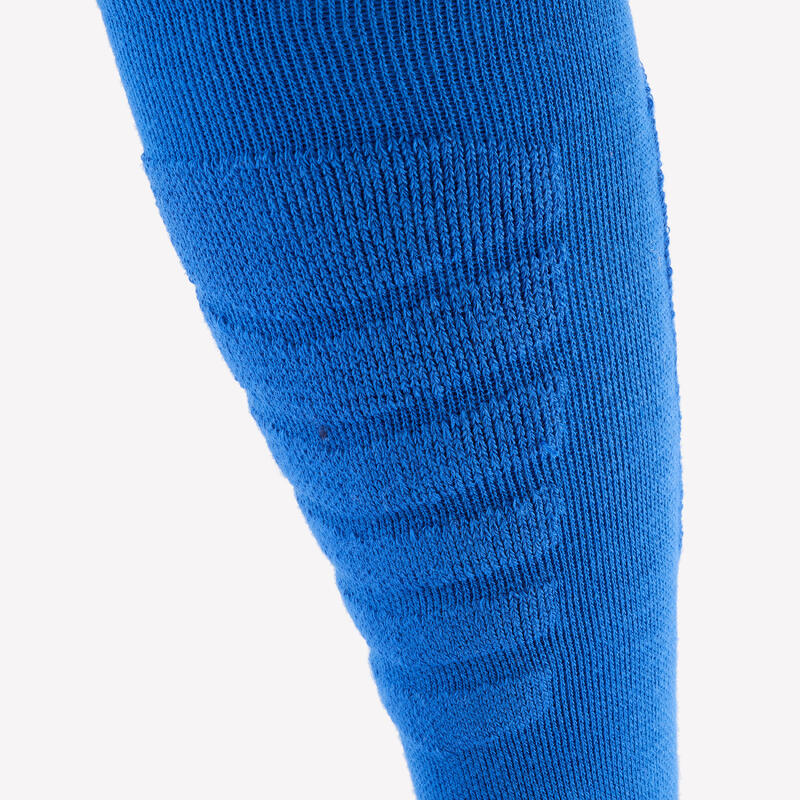 Chaussettes de ski et snowboard adulte, 100 bleu et noir