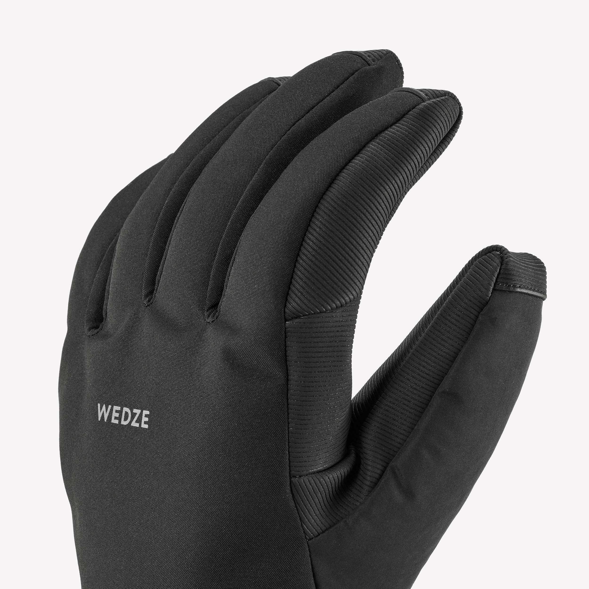 Adult Warm Ski Gloves 500 Black