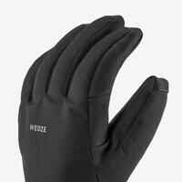 Adult Warm Ski Gloves 500 - Black