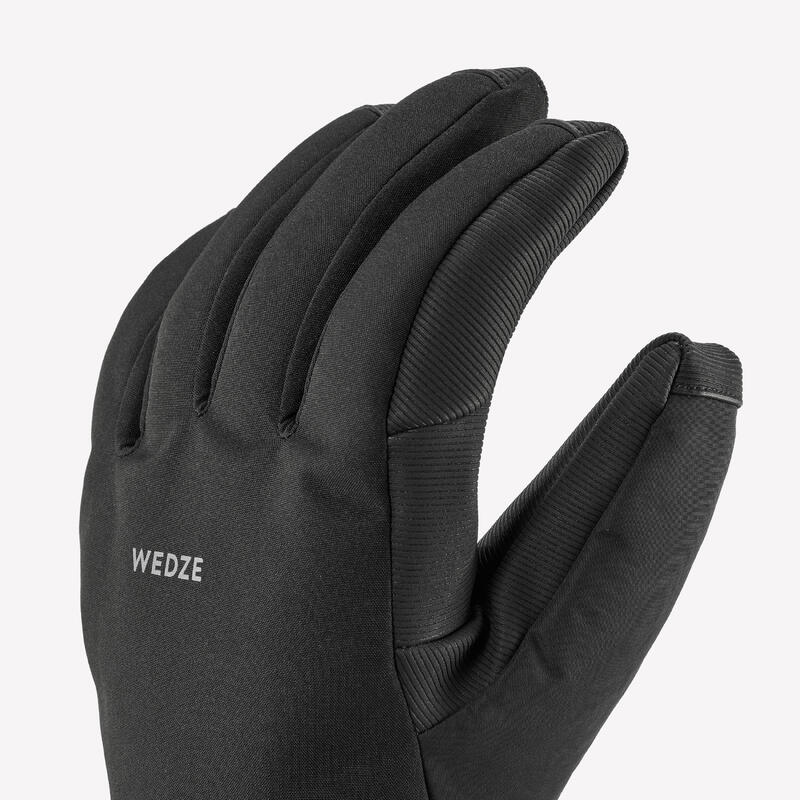 Gants de ski chauds adulte, 500 noir